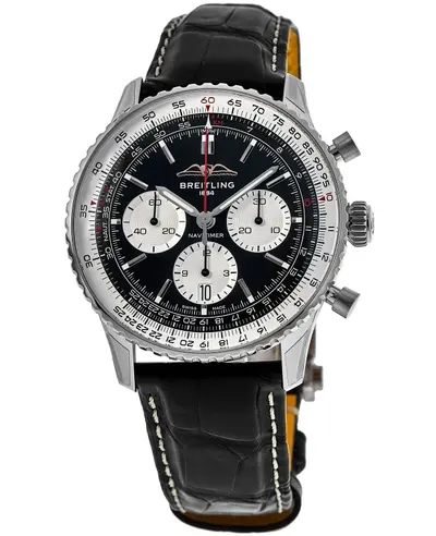 Breitling Navitimer B01 Chronograph 41 Black Dial Men's Watch AB0139211B1P1 (black, arb11412)