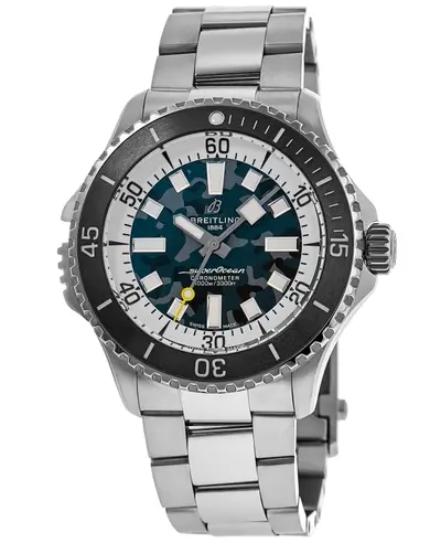 Breitling Superocean Automatic 46 Super Diver Black Dial Titanium Men's Watch Model E10379351B1E1 (black, arb11613)