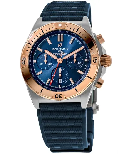 Men's Breitling Chronomat B01 Chronograph Watch - UB0134101C1S1 (blue, arb12754)