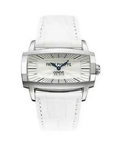Authentic Patek Philippe Model 4980G Gondolo Women's Watch (white, arb10722)