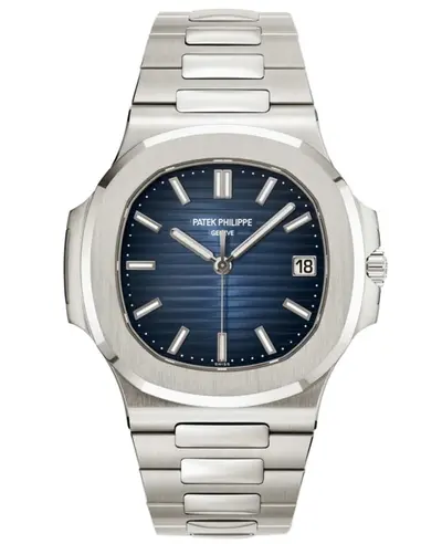 Patek Philippe Nautilus Model 5811/1G-001 Men's Watch in White Gold (blue, arb11008)