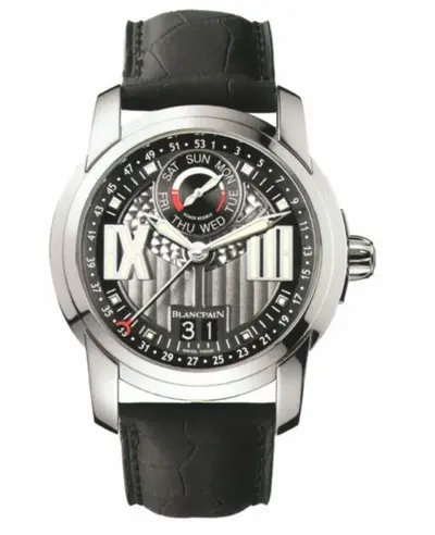 Blancpain Evolution Grey Dial Leather Strap Men's Watch Model:8837-1134-53B (arb11179)