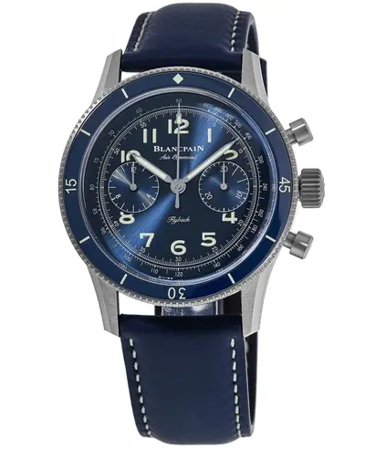 Blancpain Air Command Flyback Chronograph Blue Dial Men's Watch Model AC02-12B40-63A (blue, arb11500)