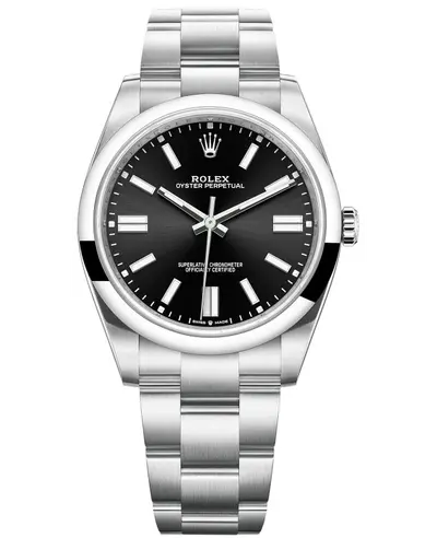 Rolex Oyster Perpetual 41 Black Dial Steel Men's Watch Model M124300-0002 (black, arb12008)