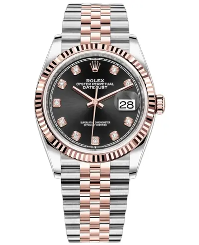 Rolex Datejust 36 Black Diamond Dial Women's Watch Model M126231-0019 (black, arb12035)