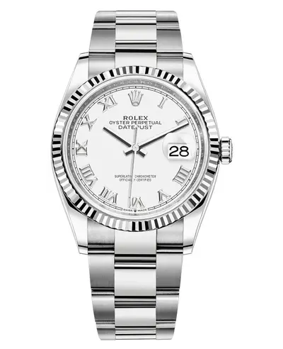 m126234-0026 Rolex Datejust 36 White Roman Dial (white, arb12070)