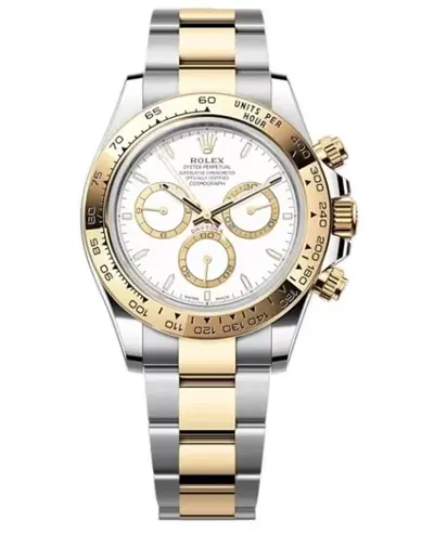 Rolex Cosmograph Daytona Model M126503-0001: Yellow Rolesor Case, White Dial (white, arb12182)
