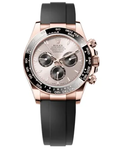 Rolex Cosmograph Daytona Model M126515LN-0006 - Rose Gold Sundust Dial, Black Cerachrom Bezel (arb12198)