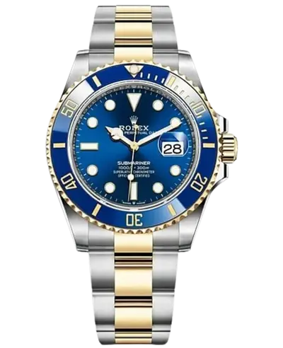 Rolex Submariner Date Blue Dial Steel and Yellow Gold Men's Watch, Model M126613LB-0002 (blue, arb12209)