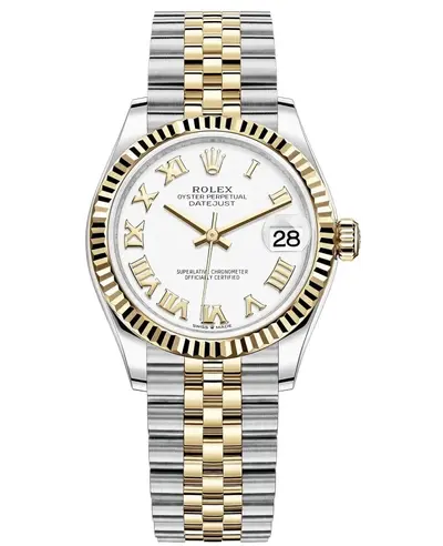 Rolex Datejust 31 m278273-0002 Yellow Gold, Stainless Steel White Roman Dial Women's Watch (white, arb12360)
