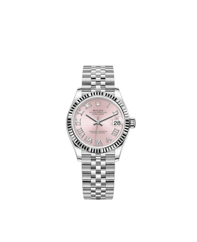 Rolex Datejust 31mm Women's Watch - Stainless Steel & White Gold Pink Roman Dial Ref. M278274-0020 (pink, arb12381)
