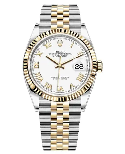 Rolex Datejust 36 - Authentic Luxury Watch Model M126233-0029 (white, arb12055)