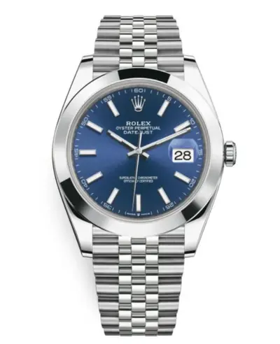 Rolex Datejust 41 Stainless Steel Blue Dial Men's Watch M126300-001 M126300-0002 (blue, arb12109)