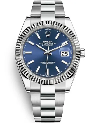 m126334-0001 Rolex Datejust 41 Automatic Blue Stick Dial Men's Watch (blue, arb12155)
