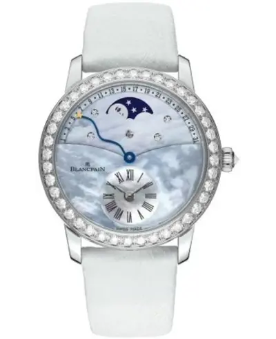 Blancpain Ladies' Collection 3653-1954L-58B Retrograde Moonphase Calendar Watch (arb10308)