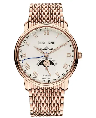 Blancpain Villeret 8 Jours Complete Calendar Men's Watch Model:6639-3642-mmb (arb11089)