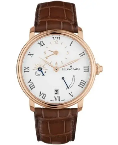 Blancpain Villeret 8 Days Half Timezone Men's Watch Model No: 6661-3631-55B (white, arb11113)