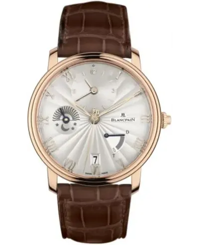 Blancpain Villeret Half Timezone Men's Watch Model 6665-3642-55B (arb11114)