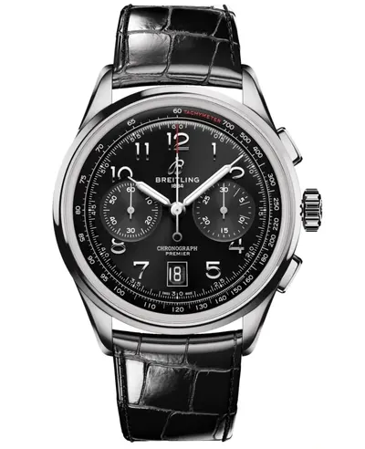 Men's Breitling Premier B01 Chronograph 42 Black Dial AB0145221B1P1 (black, arb11432)