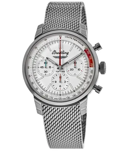 AB01766A1A1A1 Breitling Top Time B01 Ford Thunderbird Chronograph White Dial Steel Watch (white, arb11470)
