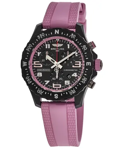breitling endurance pro 38 chronograph black dial model x83310d41b1s1 (black, arb13272)