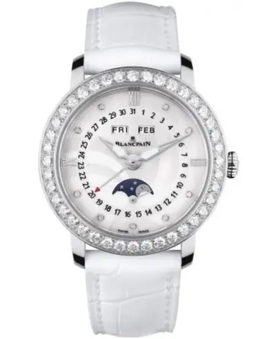 Blancpain Ladies' Collection Complete Calendar Moonphase Women's Watch Model 3663A-4654-55B (arb10311)