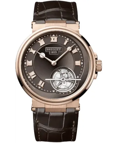 Breguet Marine Automatic Tourbillon Grey Dial Watch Model 5577BR/G2/9WV (arb10958)