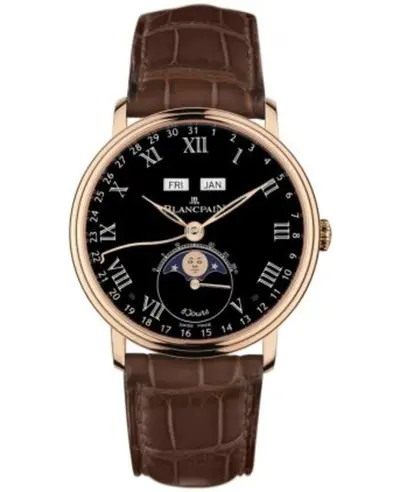 Men's Watch Blancpain Villeret Complete Calendar 8 Jours Model:6639-3637-55B (black, arb11086)