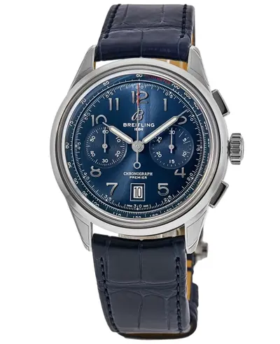 AB0145171C1P2 New Breitling Premier B01 Chronograph 42mm Blue Dial Men's Watch (blue, arb11426)