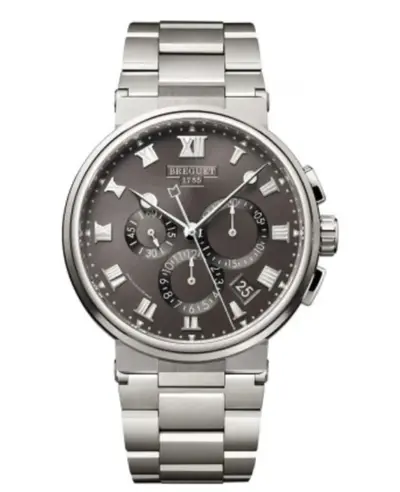Breguet Marine Chronograph Grey Dial Steel Watch, Model 5527ti/g2/tw0 (arb10952)