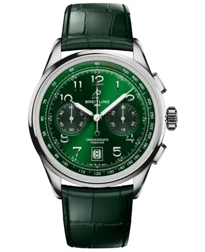AB0145371L1P2 Green Dial Chronograph Men's Watch Breitling (green, arb11438)