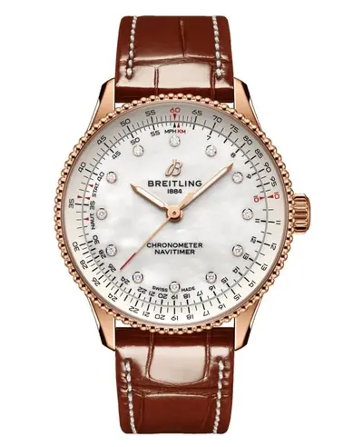Breitling Navitimer Automatic 36 Rose Gold Women's Watch R17327211A1P1 (arb12659)