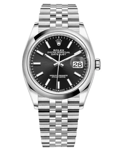 Rolex Datejust m126200-0003 - Women's Stainless Steel Black Dial Watch (black, arb12015)