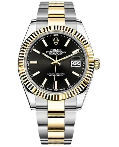 Rolex Datejust 41 Black Dial Men's Watch - Ref M126333-0013 (black, arb12149)