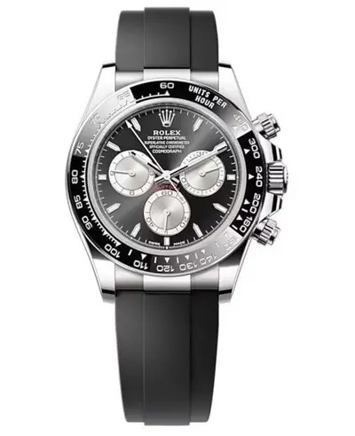 Rolex Cosmograph Daytona Model M126519LN-0002 - White Gold, Black Dial with Sub-Dials and Cerachrom Bezel (black, arb12202)