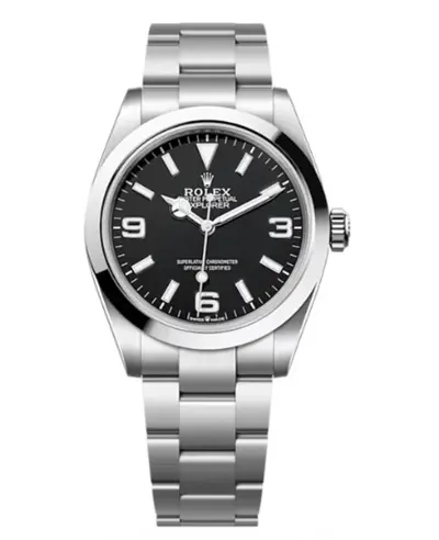 Rolex Explorer 40 Ref M224270-0001 Men's Black Dial Oyster Bracelet Watch (black, arb12276)
