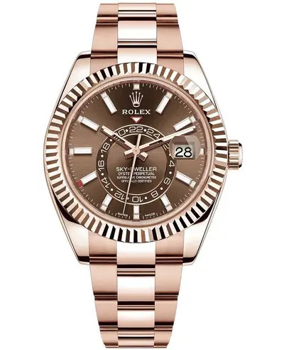 Rolex Sky-Dweller 42mm Brown Dial Rose Gold Men's Watch M326935-0006 (brown, arb12468)