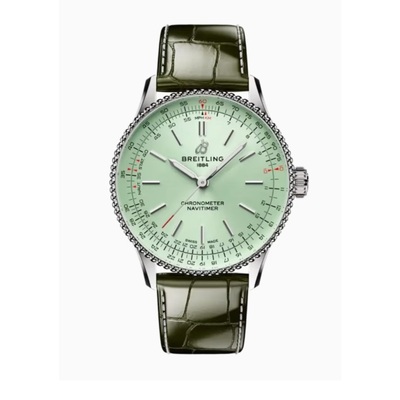 Navitimer Automatic Chronometer Green Dial Unisex Watch A17327361L1P1 Breitling (green, arb468)