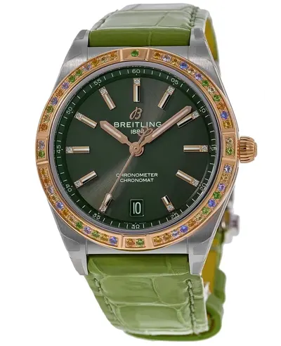 Breitling Chronomat Automatic 36 - Women's Watch Model u10380611l1p1 (green, arb12730)
