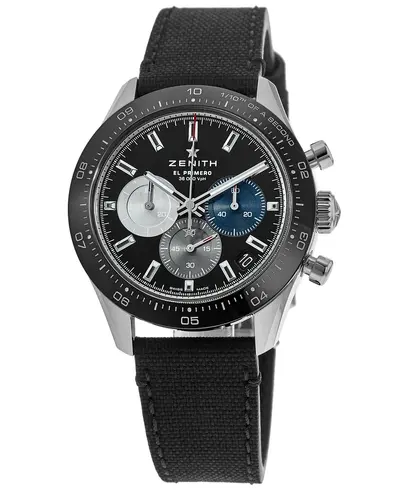 Zenith Chronomaster Sport Men's Black Dial Rubber Strap Watch Model 03.3100.3600/21.C822 (black, arb9261)