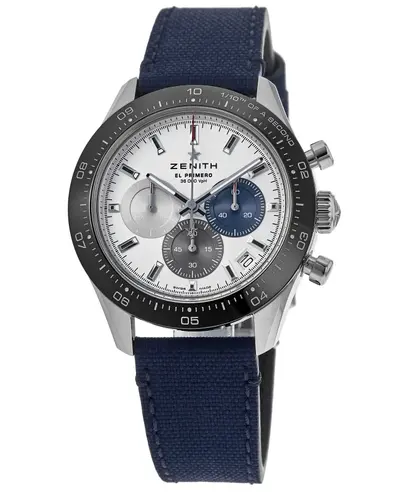 Brand New Authentic Zenith Chronomaster Sport White Panda Dial Rubber Strap Men's Watch Model 03.3100.3600/69.C823 (white, arb9264)