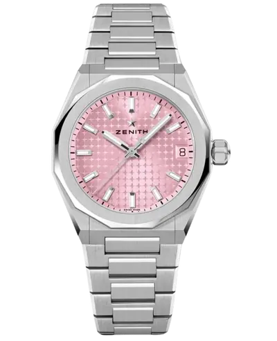 Brand New Authentic Zenith Defy Open Pink Dial Steel Women's Watch 03.9400.670/18.I001 (pink, arb9300)
