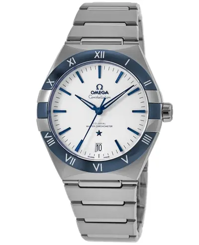 Omega Constellation Co-Axial Master Chronometer Automatic White Dial Steel Men's Watch Model 131.30.41.21.04.001 (white, arb9485)