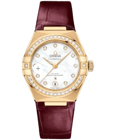 Omega Constellation Model 13158292055001 - Yellow Gold Mother of Pearl Dial Women's Watch 131.58.29.20.55.001 (arb9535)