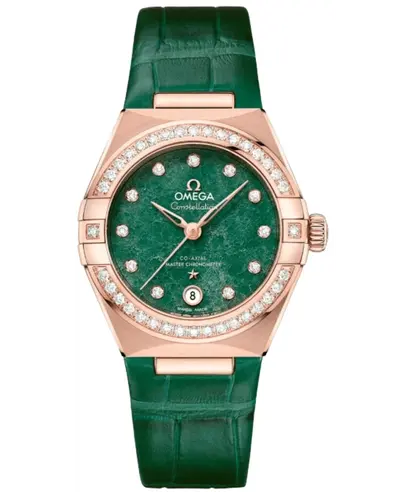 Omega Constellation Co-Axial Master Chronometer Automatic Women's Watch Model 13158292099004 131.58.29.20.99.004 (green, arb9536)