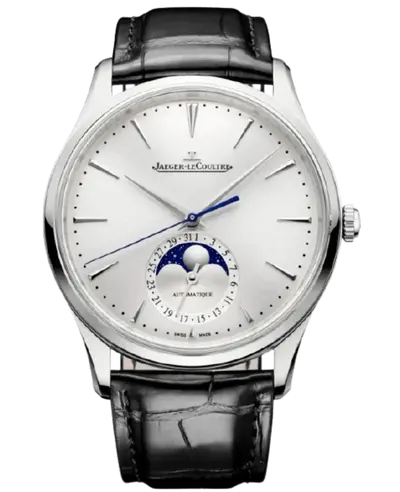 Jaeger-LeCoultre Q1368430 Master Ultra Thin Moon Automatic Silver Dial Men's Luxury Watch (arb9540)