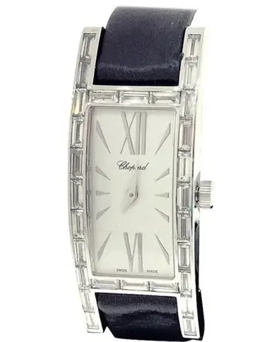 Chopard Imperiale Model 137217-1001 White Dial Diamond Satin Strap Watch (white, arb9541)