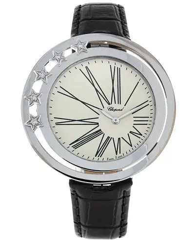Chopard Classic Beige Dial Diamond Leather Strap Women's Watch Model 137625-100 137625-1001 (beige, arb9542)