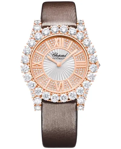 Model 139419-5601 Chopard L'Heure Du Diamant Round Medium Automatic Silver Dial Diamond Bezel Women's Watch (arb9551)