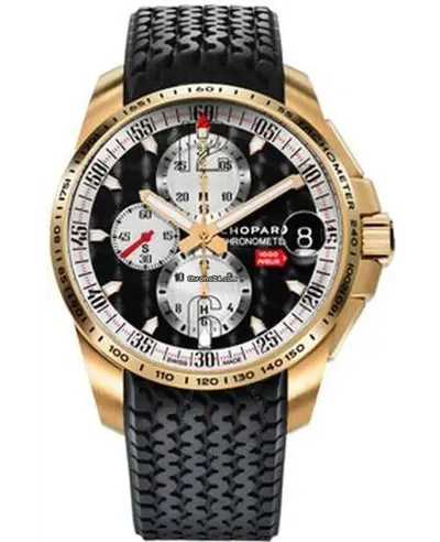 Chopard Mille Miglia Gran Turismo Chrono 161268-5010 - Men's Automatic Black Dial Rubber Strap Chronograph Watch (black, arb9580)